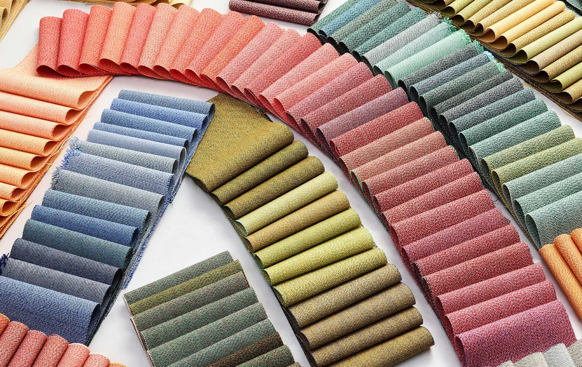 ANGELCAB fabric collections made from natural fibers